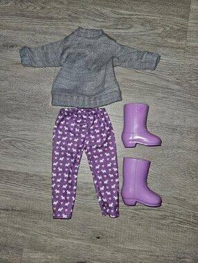 🧡3/$15 18" Doll Rainy Day Outfit Our Generation